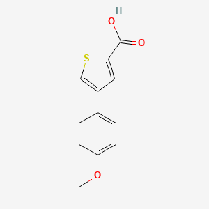 molecular formula C12H10O3S B1349378 4-(4-Methoxyphenyl)thiophene-2-carboxylic acid CAS No. 82437-74-9
