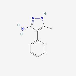 molecular formula C10H11N3 B1349387 3-甲基-4-苯基-1H-吡唑-5-胺 CAS No. 31924-81-9