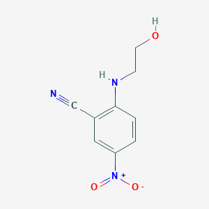 molecular formula C9H9N3O3 B1349391 2-[(2-羟乙基)氨基]-5-硝基苯甲腈 CAS No. 63989-40-2