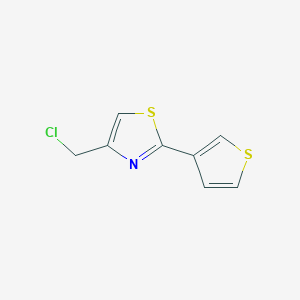 4-(Chloromethyl)-2-(thiophen-3-yl)-1,3-thiazole