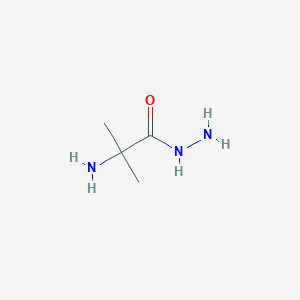 molecular formula C4H11N3O B13494011 2-Amino-2-methylpropanehydrazide 