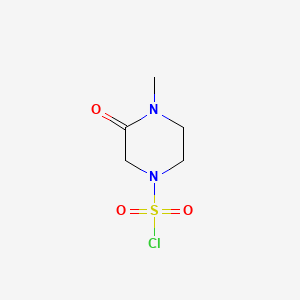 molecular formula C5H9ClN2O3S B13494015 4-Methyl-3-oxopiperazine-1-sulfonyl chloride 