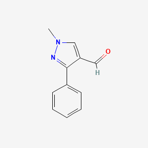 molecular formula C11H10N2O B1349403 1-Methyl-3-phenyl-1H-pyrazole-4-carbaldehyde CAS No. 304477-40-5