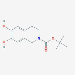molecular formula C14H19NO4 B13494079 Tert-butyl 6,7-dihydroxy-1,2,3,4-tetrahydroisoquinoline-2-carboxylate 