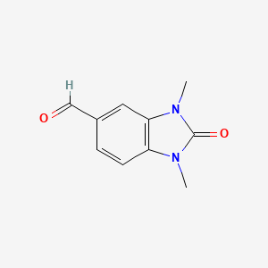 molecular formula C10H10N2O2 B1349411 1,3-Dimethyl-2-oxo-2,3-dihydro-1H-benzimidazole-5-carbaldehyde CAS No. 55241-49-1