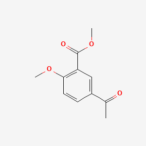 molecular formula C11H12O4 B1349414 Methyl 5-acetyl-2-methoxybenzoate CAS No. 39971-36-3