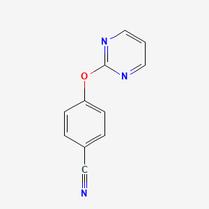 molecular formula C11H7N3O B1349420 4-(Pyrimidin-2-yloxy)benzonitrile CAS No. 353259-03-7