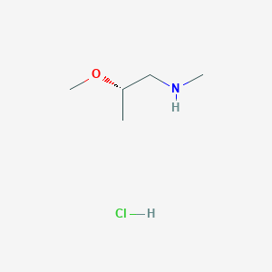 molecular formula C5H14ClNO B13494214 [(2S)-2-methoxypropyl](methyl)amine hydrochloride 