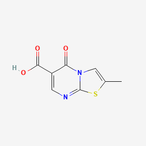 molecular formula C8H6N2O3S B1349435 2-Methyl-5-oxo-5H-thiazolo[3,2-a]pyrimidine-6-carboxylic acid CAS No. 32278-56-1