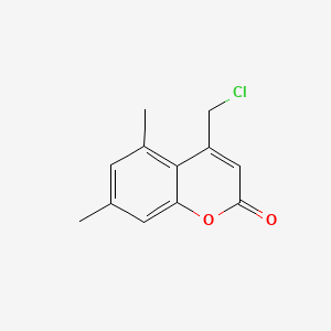molecular formula C12H11ClO2 B1349446 4-(氯甲基)-5,7-二甲基-2H-色满-2-酮 CAS No. 41295-58-3