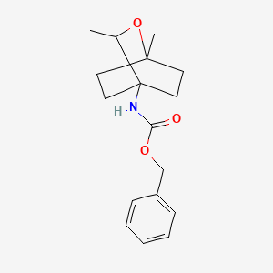 molecular formula C17H23NO3 B13494481 benzyl N-{1,3-dimethyl-2-oxabicyclo[2.2.2]octan-4-yl}carbamate 