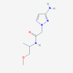 molecular formula C9H16N4O2 B13494598 2-(3-Amino-1h-pyrazol-1-yl)-N-(1-methoxypropan-2-yl)acetamide 