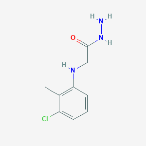 molecular formula C9H12ClN3O B1349461 2-(3-氯-2-甲基苯胺基)乙酰肼 CAS No. 98950-37-9