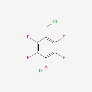 molecular formula C7H3ClF4O B13494623 4-(Chloromethyl)-2,3,5,6-tetrafluorophenol 