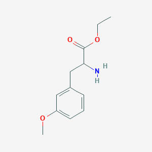 molecular formula C12H17NO3 B13494667 Ethyl 2-amino-3-(3-methoxyphenyl)propanoate 