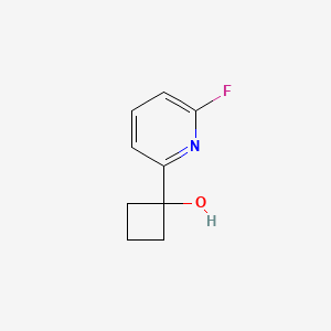 molecular formula C9H10FNO B13494674 1-(6-Fluoropyridin-2-yl)cyclobutan-1-ol 