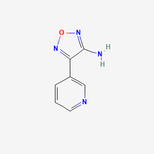molecular formula C7H6N4O B1349469 4-Pyridin-3-yl-1,2,5-oxadiazol-3-amine CAS No. 131988-01-7