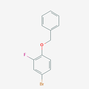 molecular formula C13H10BrFO B134947 1-(Benzyloxy)-4-bromo-2-fluorobenzene CAS No. 133057-82-6