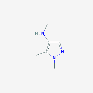 molecular formula C6H11N3 B13494704 N,1,5-trimethyl-1H-pyrazol-4-amine 