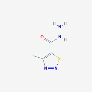 molecular formula C4H6N4OS B1349471 4-Methyl-1,2,3-thiadiazole-5-carbohydrazide CAS No. 75423-15-3