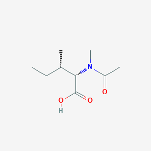 molecular formula C9H17NO3 B13494720 (2S,3S)-3-Methyl-2-(N-methylacetamido)pentanoic acid 