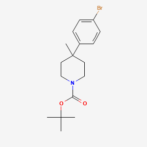 molecular formula C17H24BrNO2 B13494726 Tert-butyl 4-(4-bromophenyl)-4-methylpiperidine-1-carboxylate CAS No. 1791402-45-3