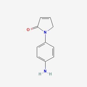molecular formula C10H10N2O B13494756 1-(4-aminophenyl)-2,5-dihydro-1H-pyrrol-2-one 