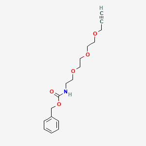 molecular formula C17H23NO5 B13494811 Benzyl (2-(2-(2-(prop-2-yn-1-yloxy)ethoxy)ethoxy)ethyl)carbamate 