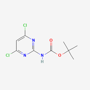 molecular formula C9H11Cl2N3O2 B13494993 tert-Butyl (4,6-dichloropyrimidin-2-yl)carbamate 
