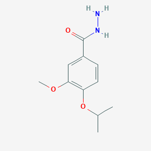 molecular formula C11H16N2O3 B1349501 4-Isopropoxy-3-methoxybenzohydrazide CAS No. 524733-82-2