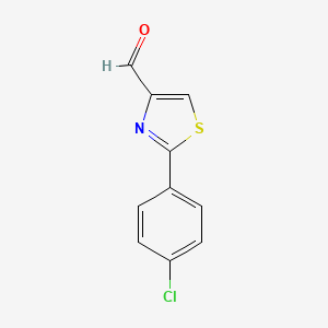 B1349502 2-(4-Chlorophenyl)thiazole-4-carbaldehyde CAS No. 21278-77-3