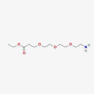 molecular formula C11H23NO5 B13495025 Ethyl 3-[2-[2-(2-aminoethoxy)ethoxy]ethoxy]propanoate 