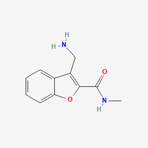molecular formula C11H12N2O2 B13495049 3-(aminomethyl)-N-methyl-1-benzofuran-2-carboxamide 