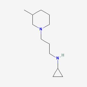 molecular formula C12H24N2 B13495069 n-(3-(3-Methylpiperidin-1-yl)propyl)cyclopropanamine 