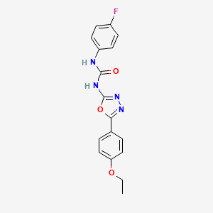 1-[5-(4-Ethoxyphenyl)-1,3,4-oxadiazol-2-yl]-3-(4-fluorophenyl)urea
