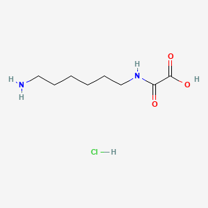 molecular formula C8H17ClN2O3 B13495312 [(6-Aminohexyl)carbamoyl]formic acid hydrochloride 