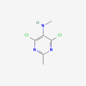 molecular formula C6H7Cl2N3 B13495361 4,6-Dichloro-N,2-dimethylpyrimidin-5-amine 
