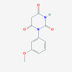 molecular formula C11H10N2O4 B1349541 1-(3-Methoxyphenyl)-1,3-diazinane-2,4,6-trione CAS No. 192204-76-5
