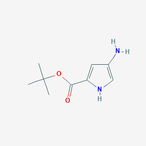 molecular formula C9H14N2O2 B13495425 tert-butyl 4-amino-1H-pyrrole-2-carboxylate CAS No. 959750-80-2