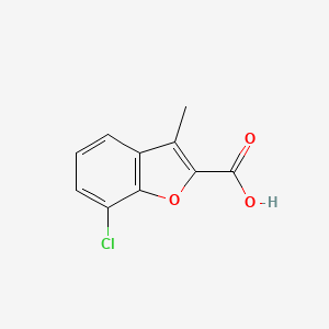molecular formula C10H7ClO3 B1349547 7-chloro-3-methyl-benzofuran-2-carboxylic Acid CAS No. 32565-18-7