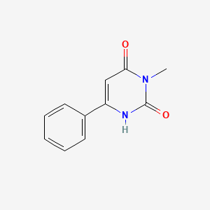molecular formula C11H10N2O2 B1349550 3-methyl-6-phenyl-1H-pyrimidine-2,4-dione CAS No. 61736-36-5