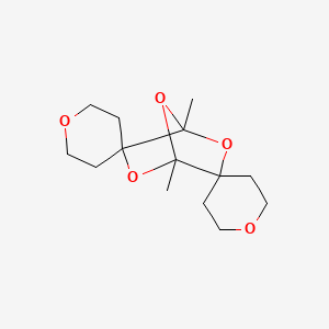 molecular formula C14H22O5 B13495505 1',4'-Dimethyldispiro[oxane-4,2'-[3,6,7]trioxabicyclo[2.2.1]heptane-5',4''-oxane] 