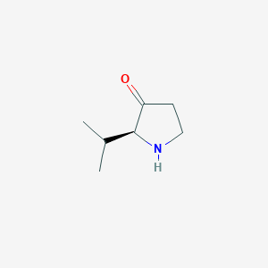 molecular formula C7H13NO B13495519 (S)-2-Isopropylpyrrolidin-3-one 