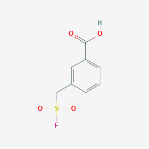 molecular formula C8H7FO4S B13495526 3-[(Fluorosulfonyl)methyl]benzoic acid 