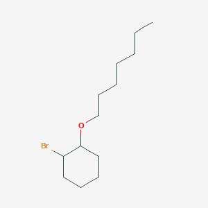 molecular formula C13H25BrO B13495539 1-Bromo-2-(heptyloxy)cyclohexane 
