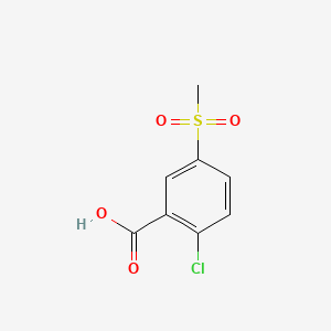 molecular formula C8H7ClO4S B1349559 2-氯-5-(甲磺基)苯甲酸 CAS No. 89938-62-5