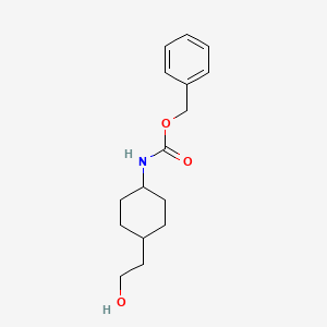 molecular formula C16H23NO3 B13495632 benzyl N-[(1r,4r)-4-(2-hydroxyethyl)cyclohexyl]carbamate 