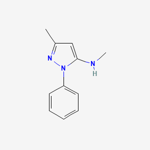 molecular formula C11H13N3 B13495660 N,3-dimethyl-1-phenyl-1H-pyrazol-5-amine 