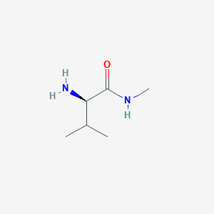 molecular formula C6H14N2O B13495674 (2R)-2-amino-N,3-dimethylbutanamide 