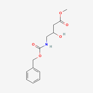 molecular formula C13H17NO5 B13495848 Methyl 4-{[(benzyloxy)carbonyl]amino}-3-hydroxybutanoate 